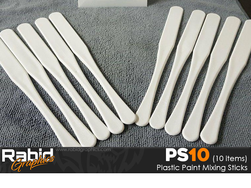 10x Paint Mixing Sticks Stirrer Plastic White eBay